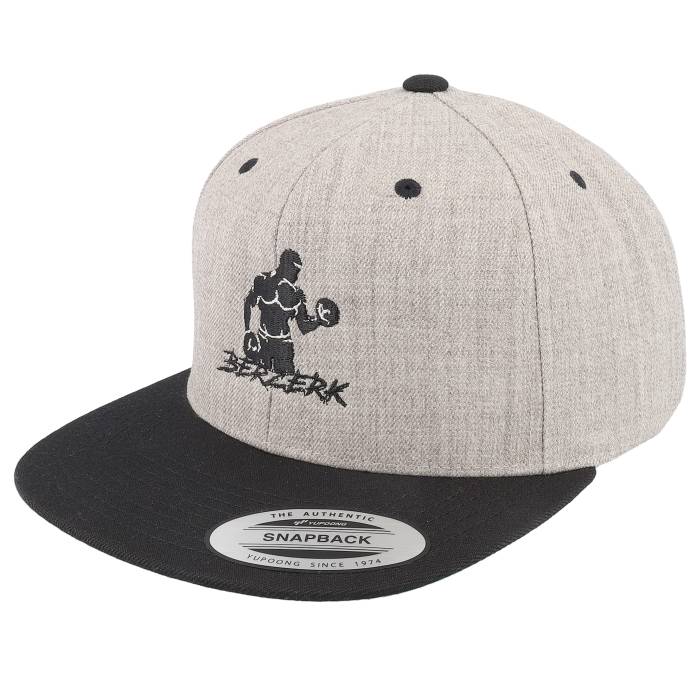 Berzerk 【 Dumbbell Bicep Curl Fitness Grey/Black Snapback Men Grey 】 フィットネス Snapback ス..