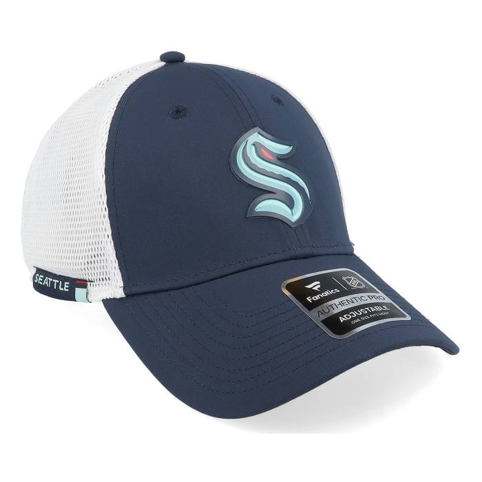 ファナティクス Fanatics 【 Seattle Kraken Authentic Pro Rink T. Navy/White Trucker Men Blue 】 シアトル オーセンティック プロ トラッカー バッグ 小物 ブランド雑貨 帽子 メンズ帽子 キャップ メンズ 青色