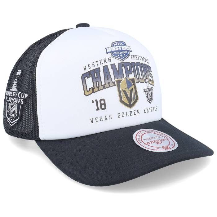 ミッチェル&ネス Mitchell & Ness 【 Vegas Golden Knights Champions White/Black Trucker Men White, Black 】 ベガス ナイツ トラッカー バッグ 小物 ブランド雑貨 帽子 メンズ帽子 キャップ メンズ 黒色 ブラック