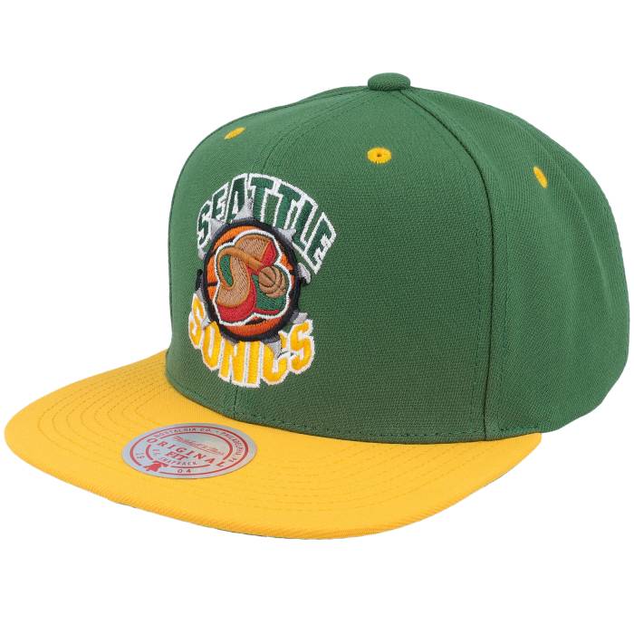 ミッチェル&ネス Mitchell & Ness 【 Seattle Supersonics Breakthrough Green Snapback Men Green 】 シアトル green 緑・グリーン Snapback スナップバック バッグ バッグ 小物 ブランド雑貨 帽子 メンズ帽子 キャップ
