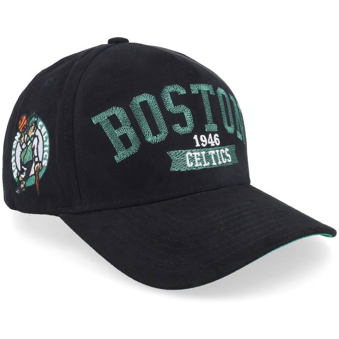 ミッチェル&ネス Mitchell & Ness 【 Boston Celtics Shady Suede Pro Black A-Frame Adjustable Men Black 】 ボストン セルティックス スエード・スウェード プロ 黒色 ブラック バッグ 小物 ブランド雑貨 帽子 メン(4.0)