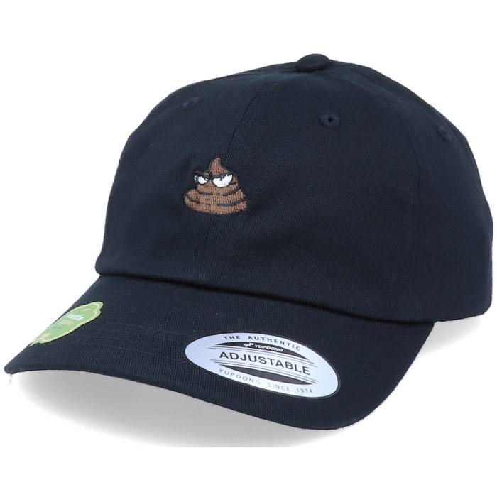 アイコニック Iconic 【 Organic Tiny Poop Emoji Black Dad Cap Men Black 】 黒色 ブラック キャップ 帽子 バッグ 小物 ブランド雑貨 帽子 メンズ帽子 キャップ メンズ 黒色 ブラック