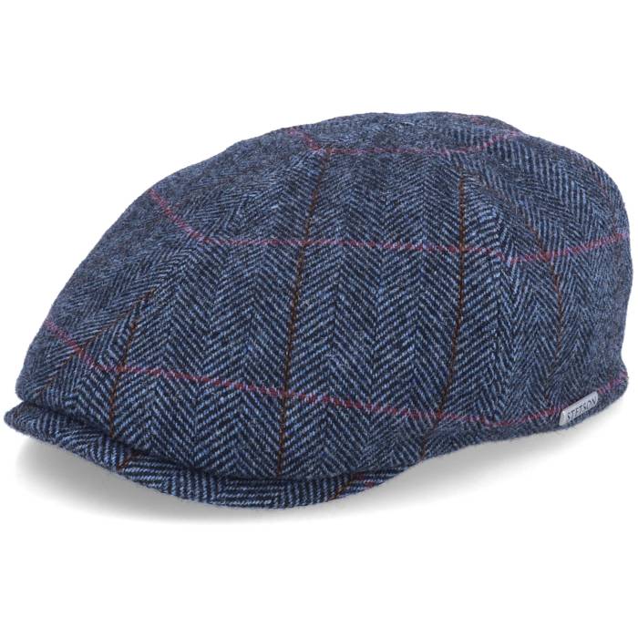 ステットソン Stetson 【 Duck Cap Wool Blue Flat Cap Men Blue 】 キャップ 帽子 青色 ブルー バッグ 小物 ブランド雑貨 帽子 メンズ帽子 キャップ メンズ 青色 ブルー