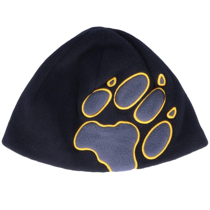 ジャックウルフスキン Jack Wolfskin 【 Kids Front Paw Black Beanie Kids Black 】 黒色 ブラック キャップ 帽子 ジュニア キッズ 黒色 ブラック