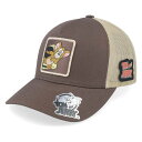 Tom & Jerry 【 Jerry Looking Out Brown/Khaki Trucker Men Brown 】 トラッカー バッグ 小物 ブランド雑貨 帽子 メンズ帽子 キャップ メンズ 茶色 ブラウン