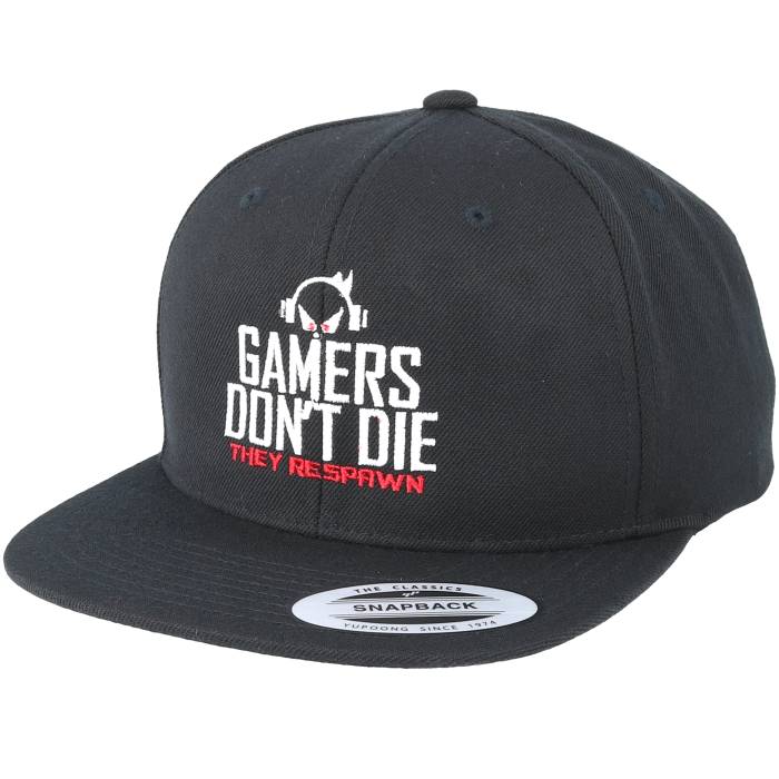 【★スーパーSALE★3/11深夜2時迄】Gamerz 【 Gamers Don't Die Black Snapback Men Black 】 黒色 ブラック Snapback スナップバック バッグ バッグ 小物 ブランド雑貨 帽子 メンズ帽子 キャップ メンズ 黒色 ブラック