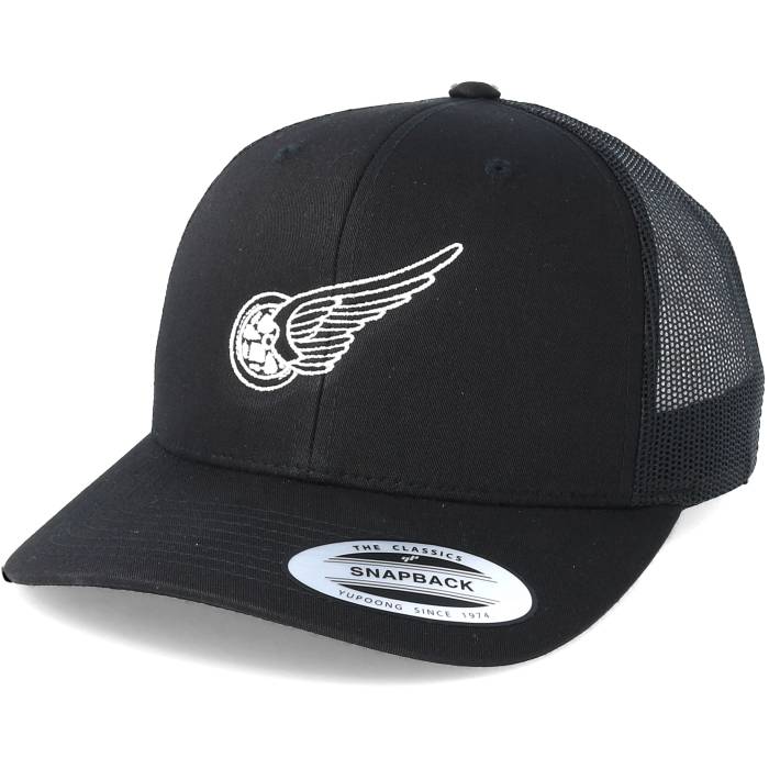 【★スーパーSALE★3/11深夜2時迄】Born To Ride 【 Rolling Wings Black Trucker Men Black 】 黒色 ブラック トラッカー バッグ 小物 ブランド雑貨 帽子 メンズ帽子 キャップ メンズ 黒色 ブラック