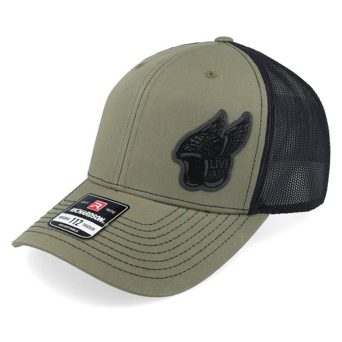 Born To Ride 【 Live Fast Helmet Black Patch Loden/Black Trucker Men Green 】 ファスト Helmet ヘルメット 黒色 ブラック トラッカー バッグ 小物 ブランド雑貨 帽子 メンズ帽子 キャップ メンズ green 緑・グリー