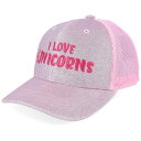 Unicorns 【 Kids I Love Pink Glitter/Pink Trucker Kids Pink 】 pink ピンク トラッカー キッズ ベビー マタニティ キッズファッション 帽子 キャップ ジュニア キッズ pink ピンク