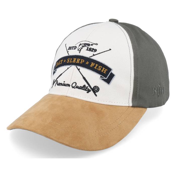 Mjm Hats 【 Eat Sleep Fish I'm A Fly Fisher Cott. Olive Adjustable Men White 】 olive オリーブ バッグ 小物 ブランド雑貨 帽子 メンズ帽子 キャップ メンズ 白色 ホワイト