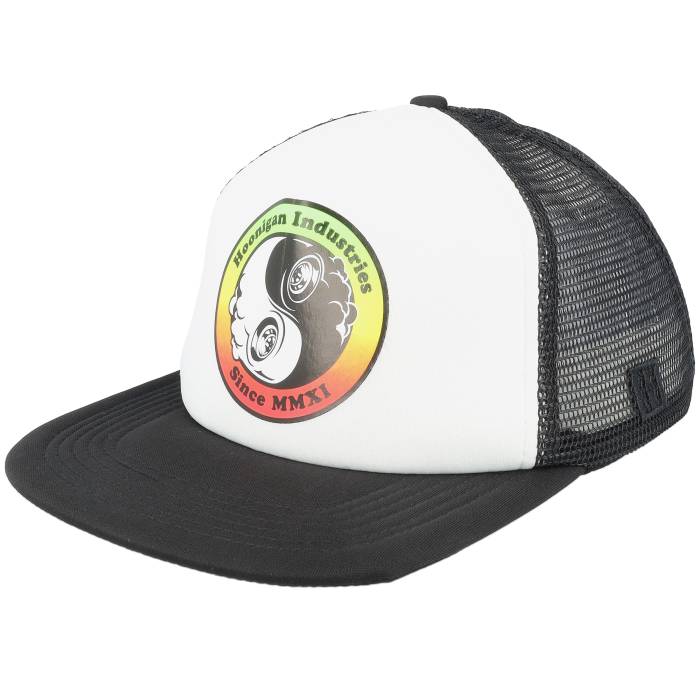 Hoonigan 【 Pitted Hat White/Black Trucker Men White 】 トラッカー バッグ 小物 ブランド雑貨 帽子 メンズ帽子 キャップ メンズ 白色 ホワイト(4.0)
