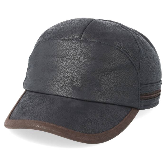 ���ƥåȥ��� Stetson �� Baseball Cap Cow Hide Brown Ear Flap Men Brown �� �١�����...