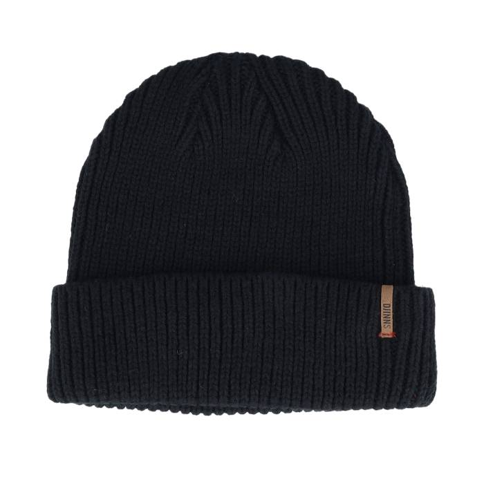 Djinns 【 Super Rip Knit Black Short Beanie Men Black 】 ニット 黒色 ブラック キャップ 帽子 バッグ 小物 ブランド雑貨 帽子 メンズ帽子 ニット帽 メンズ 黒色 ブラック(4.0)