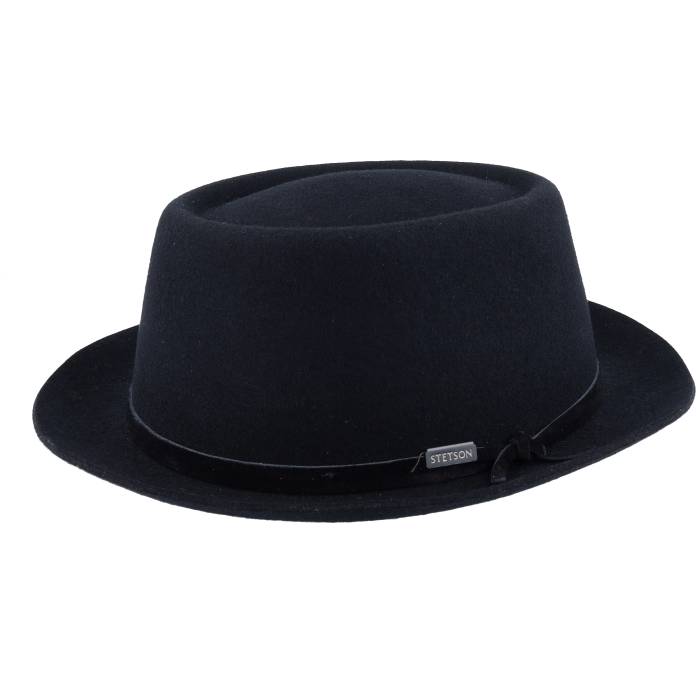 【★Fashion THE SALE★1/14(水)23時59分迄】ステットソン Stetson 【 Woolfelt Black Pork Pie Men Black 】 黒色 ブラック バッグ 小物..
