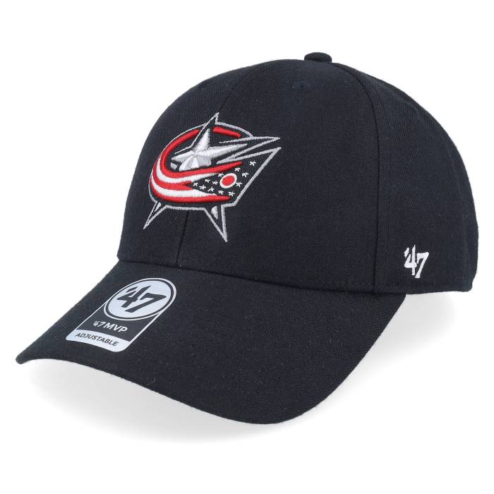 フォーティーセブンブランド 47 Brand 【 Columbus Blue Jackets Mvp Black Adjustable Men Black 】 コロンバス 青色 ブルー 黒色 ブラック バッグ 小物 ブランド雑貨 帽子 メンズ帽子 キャップ メンズ 黒色 ブ