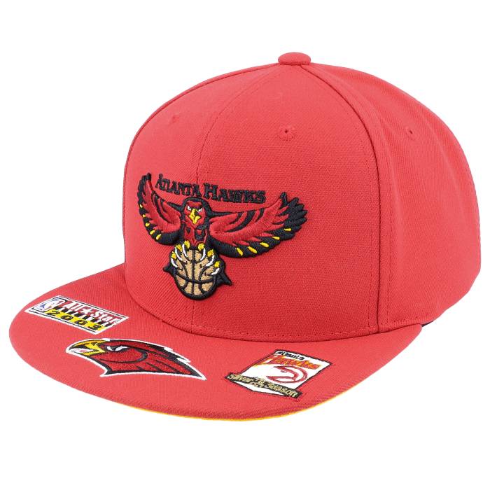 ミッチェル&ネス Mitchell & Ness 【 Atlanta Hawks Front Face Red Snapback Men Red 】 アトランタ ホークス Red 赤・レッド Snapback スナップバック バッグ バッグ 小物 ブランド雑貨 帽子 メンズ帽子 キャップ