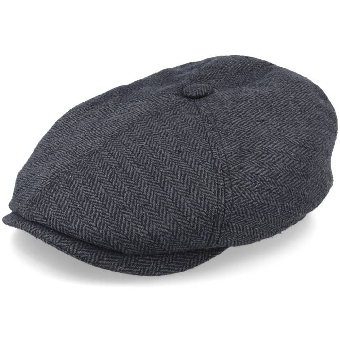 ���ƥåȥ��� Stetson �� 6-Panel Cap Silk Charcoal/Black Flat Cap Men Black �� ...