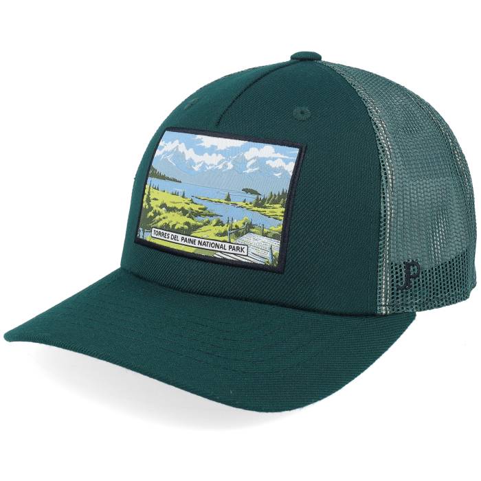 Jim Pilleus 【 Torres Del Paine National Park Dark Green A-Frame Trucker Men Green 】 パーク green 緑・グリーン トラッカー バッグ 小物 ブランド雑貨 帽子 メンズ帽子 キャップ メンズ green 緑・グリーン(4)