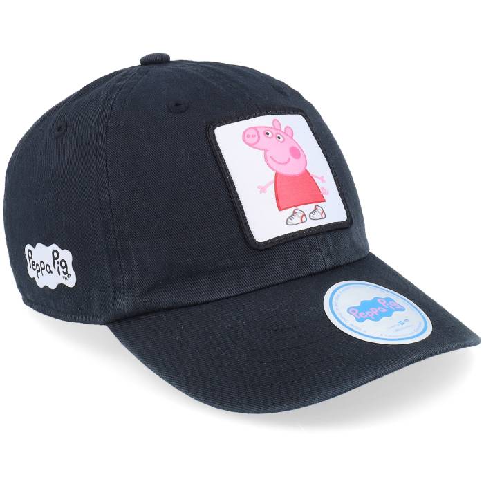 Peppa Pig �� Kids Peppa With Sneakers Black Dad Cap Kids Black �� ���� �֥�å� ����å� ˹�� ���å� �٥ӡ� �ޥ��˥ƥ� ���å��ե��å���� ˹�� ����å� ����˥� ���å� ���� �֥�å�