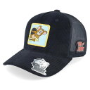 Tom & Jerry 【 Jerry Looking Out Black Cord Trucker Men Black 】 黒色 ブラック トラッカー バッグ 小物 ブランド雑貨 帽子 メンズ帽子 キャップ メンズ 黒色 ブラック