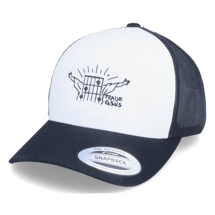Abducted 【 Praise Gsus White/Black Trucker Men White 】 トラッカー バッグ 小物 ブランド雑貨 帽子 メンズ帽子 キャップ メンズ 白色 ホワイト