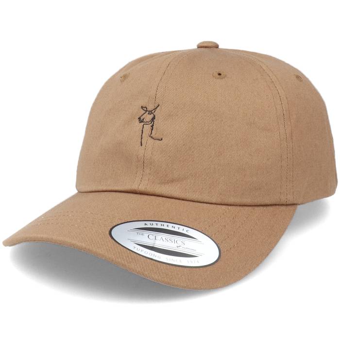 【★スーパーSALE★3/11深夜2時迄】Abducted 【 Llama One Line Tan Dad Cap Men Beige 】 キャップ 帽子 バッグ 小物 ブランド雑貨 帽子 メンズ帽子 キャップ メンズ ベージュ