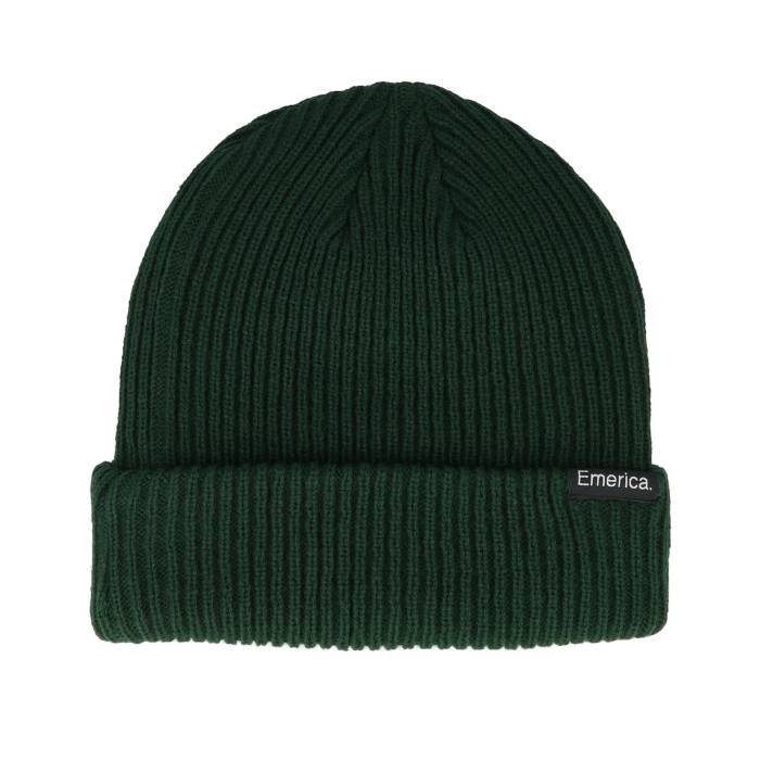 【★Fashion THE SALE★1/14(水)23時59分迄】エメリカ Emerica 【 Logo Clamp Beanie Forrest Cuff Men G..