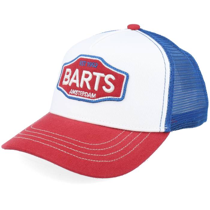 Barts �� Kids Callagi Cap White/Royal/Red A-Frame Trucker Kids White �� ����å� ˹�� �ȥ�å��� ���å� �٥ӡ� �ޥ��˥ƥ� ���å��ե��å���� ˹�� ����å� ����˥� ���å� �� �ۥ磻��