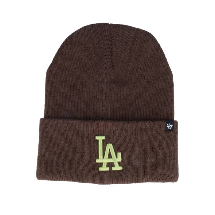 【★スーパーSALE★3/11深夜2時迄】フォーティーセブンブランド 47 Brand 【 Los Angeles Dodgers Mlb Haymaker 47 Knit Lad Brown Cuff Men Brown 】 ドジャース ニット 茶色 ブラウン バッグ 小物 ブランド雑貨 帽子 メンズ帽子 ニット帽 メンズ 茶