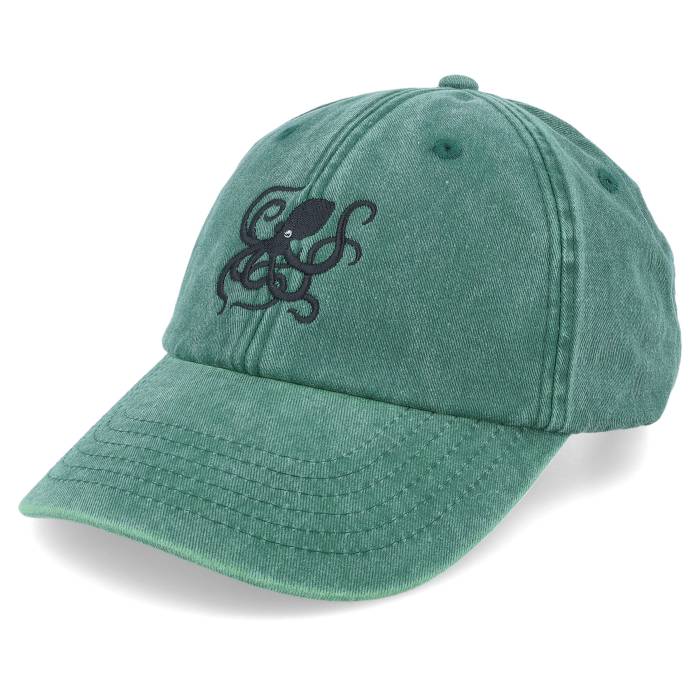 【★スーパーSALE★12/11深夜2時迄】Wild Spirit 【 Octopus Washed Bottle Green Dad Cap Men Green 】 ..