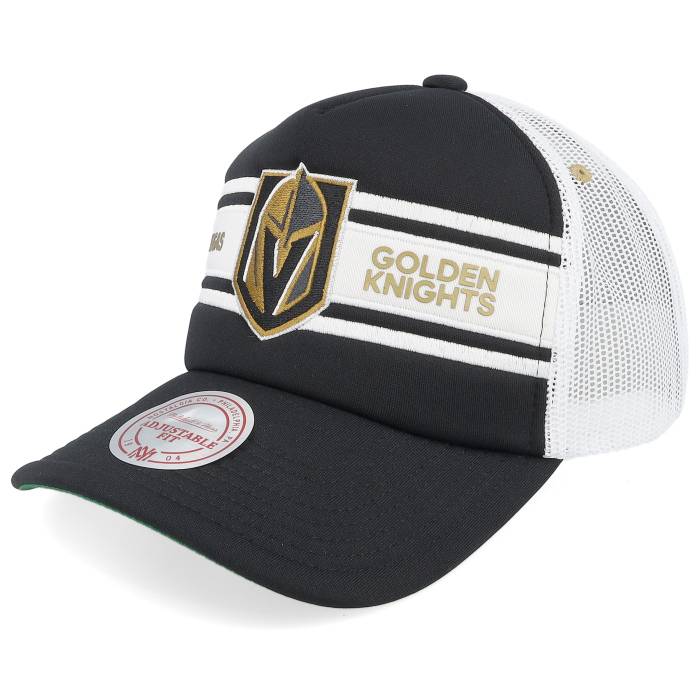 ミッチェル&ネス Mitchell & Ness 【 Vegas Golden Knights Sideline Black/White A-Frame Trucker Men Black 】 ベガス ナイツ サイドライン トラッカー バッグ 小物 ブランド雑貨 帽子 メンズ帽子 キャップ メンズ 黒