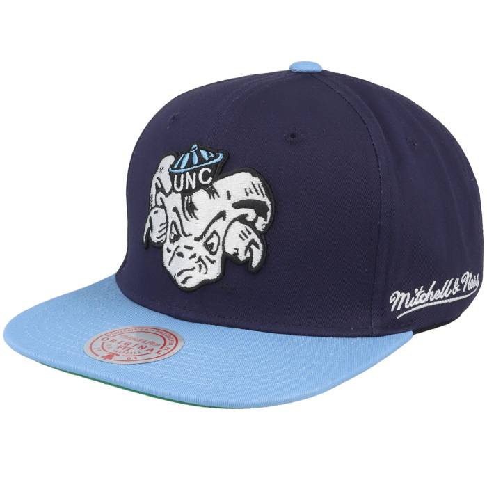 ミッチェル&ネス Mitchell & Ness 【 North Carolina Tar Heels Back In Action Blue Snapback Men Blu..