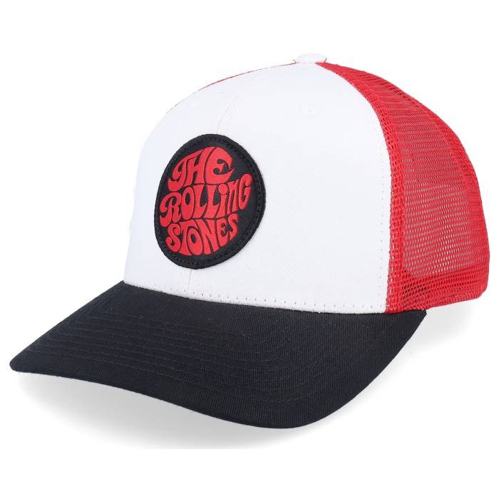The Rolling Stones 【 Patch White/Scarlet Trucker Men White 】 トラッカー バッグ 小物 ブランド雑貨 帽子 メンズ帽子 キャップ メンズ 白色 ホワイト