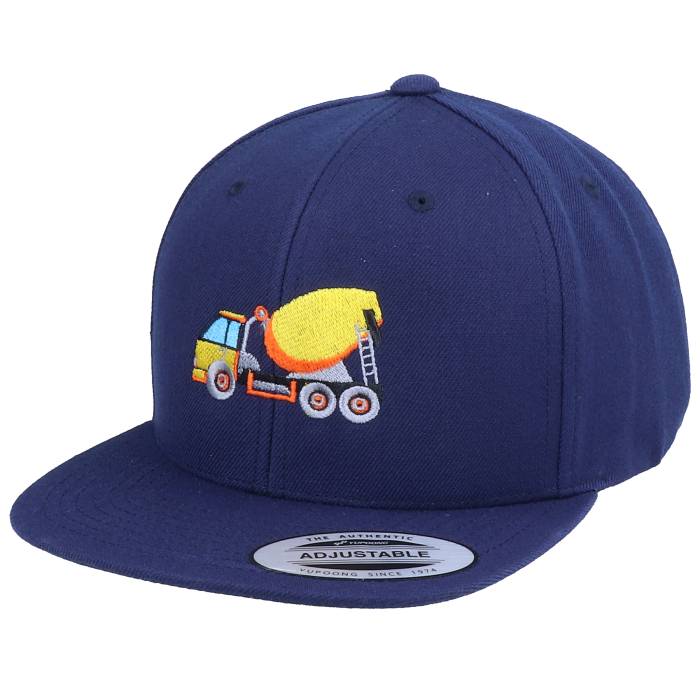 【★スーパーSALE★3/11深夜2時迄】Kiddo Cap 【 Kids Concrete Mixer Truck Navy Snapback Kids Blue 】 紺色 ネイビー Snapback スナップバック バッグ キッズ ベビー マタニティ キッズファッション 帽子 キャップ ジュニア キッズ 青色 ブルー