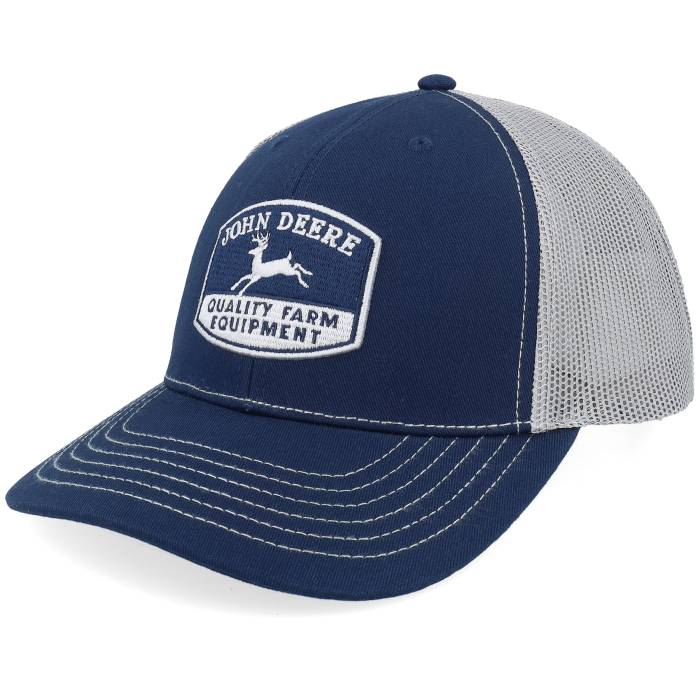 John Deere 【 Quality Mesh Back Cap Navy/Grey Trucker Men Blue 】 キャップ 帽子 トラッカー バッグ 小物 ブランド雑貨 帽子 メンズ帽子 キャップ メンズ 青色 ブルー(4)