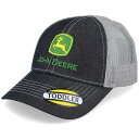 John Deere 【 Kids Dark Denim Meshback Black/Grey Trucker Kids Black 】 デニム トラッカー キッズ ベビー マタニティ キッズファッション 帽子 キャップ ジュニア キッズ 黒色 ブラック