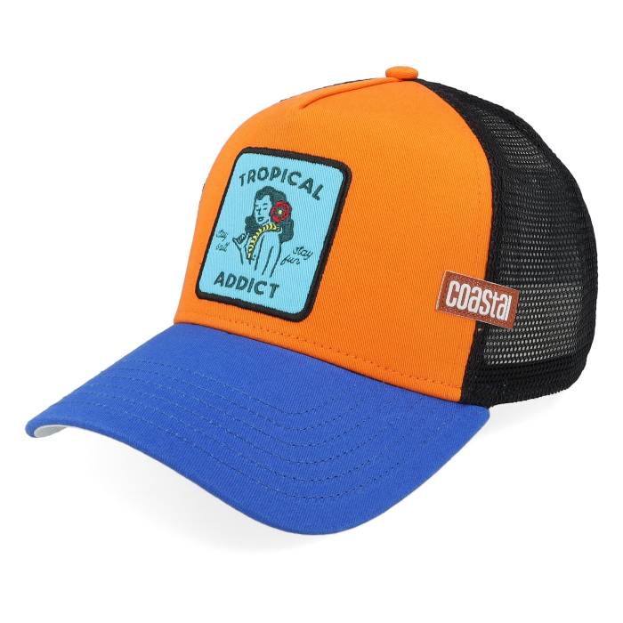 Coastal 【 Hft Tropical Addict Apricot/Blue A-Frame Trucker Men Orange 】 トラッカー バッグ 小物..
