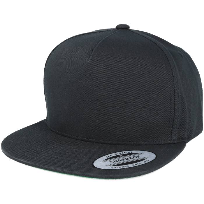 ユーポン Yupoong 【 Classic 5 Panel Black Snapback Men Black 】 クラシック 黒色 ブラック Snapback スナップバック バッグ バッグ 小物 ブランド雑貨 帽子 メンズ帽子 キャップ メンズ 黒色 ブラック(4)