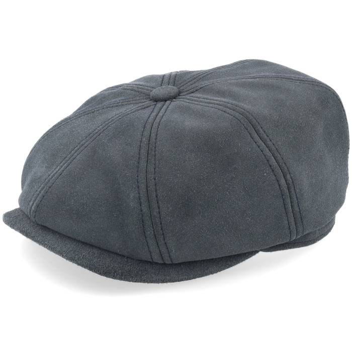 ���ƥåȥ��� Stetson �� Hatteras 1 Calf Split Navy Flat Cap Men Blue �� ���� �ͥ���...