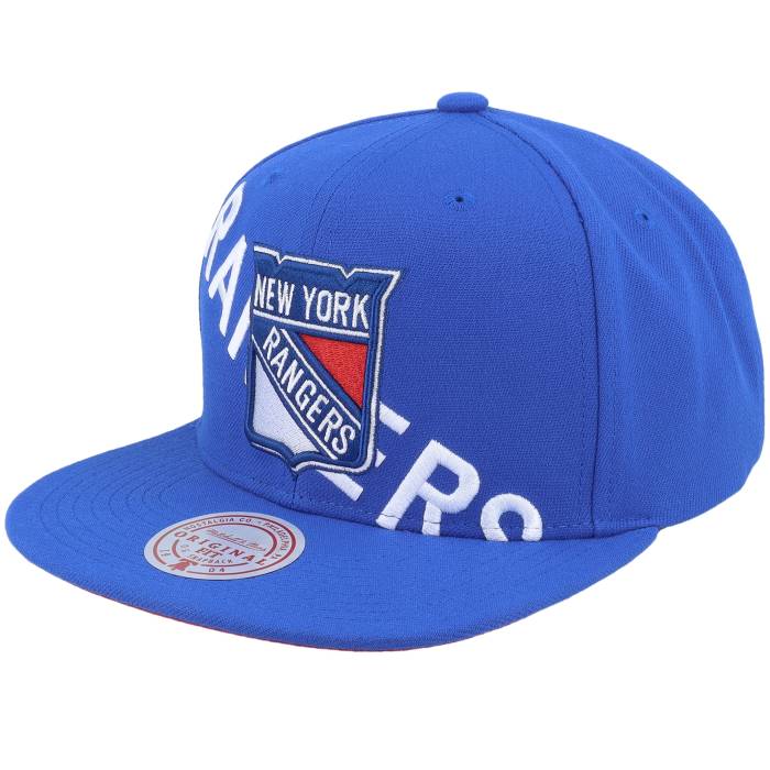 ミッチェル&ネス Mitchell & Ness 【 New York Rangers Full Frontal Vintage Blue Snapback Men Blue 】 レンジャース vintage ビンテージ・ヴィンテージ 青色 ブルー Snapback スナップバック バッグ バッグ 小物 ブラ