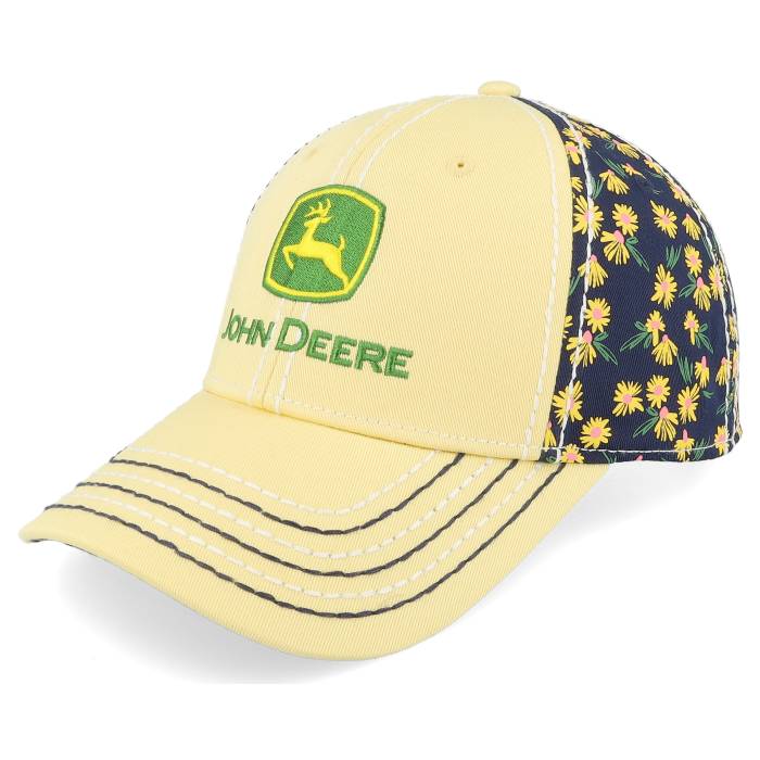 John Deere  ロゴ キャップ 帽子 レディース yellow 黄色・イエロー