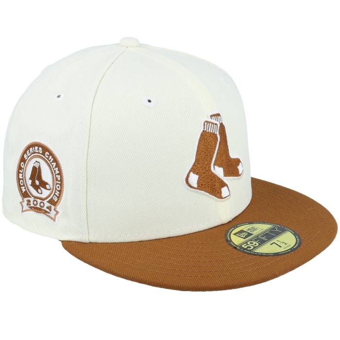 ニューエラ New Era 【 Boston Red Sox 59Fifty Weekend Smores Chrome/Brown Fitted Men White 】 ボストン Red 赤・レッド バッグ 小物 ブランド雑貨 帽子 メンズ帽子 キャップ メンズ 白色 ホワイト