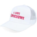 Unicorns 【 Kids I Love White/White A-Frame Trucker Kids White 】 トラッカー キッズ ベビー マタニティ キッズファッション 帽子 キャップ ジュニア キッズ 白色 ホワイト