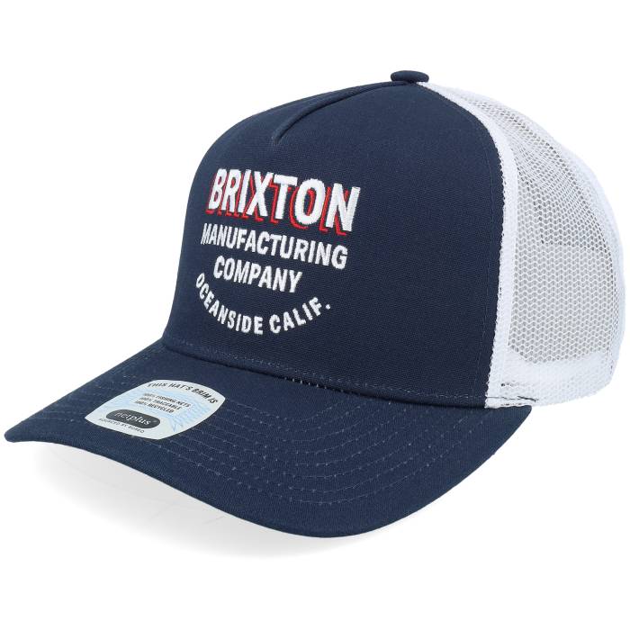 【★スーパーSALE★3/11深夜2時迄】ブリクストン Brixton 【 Redoubt C Np Hat Navy/White/White A-Frame Trucker Men Blue 】 トラッカー バッグ 小物 ブランド雑貨 帽子 メンズ帽子 キャップ メンズ 青色 ブルー
