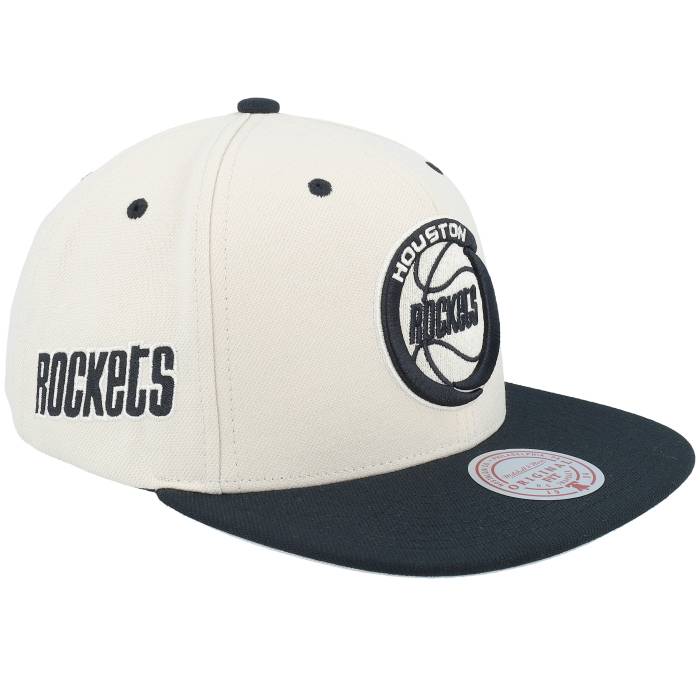 ミッチェル&ネス Mitchell & Ness 【 Houston Rockets Evergreen Cream Black Hwc Off White/Black Snapback Men Beige 】 ヒューストン ロケッツ クリーム 黒色 ブラック Snapback スナップバック バッグ バッグ 小物 ブラ