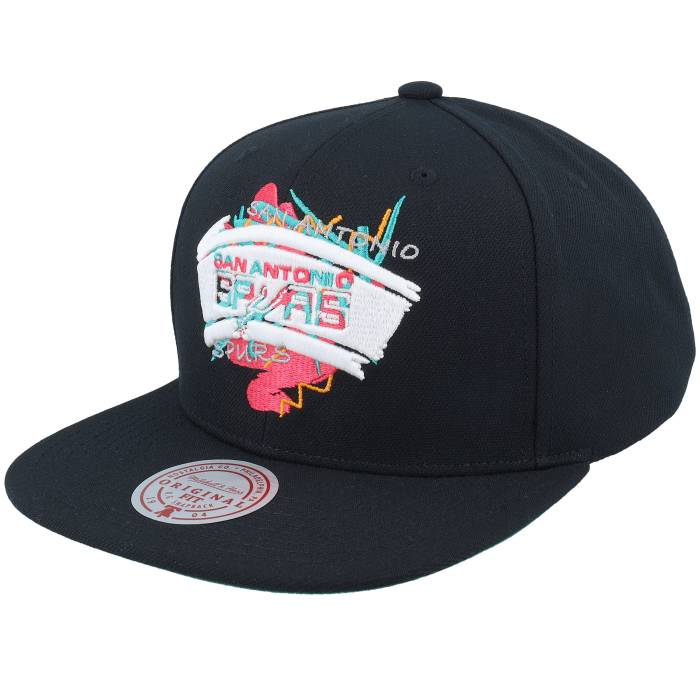 ミッチェル&ネス Mitchell & Ness 【 San Antonio Spurs Fruit Loops Black Black Snapback Men Black 】 スパーズ 黒色 ブラック Snapback スナップバック バッグ バッグ 小物 ブランド雑貨 帽子 メンズ帽子 キャップ