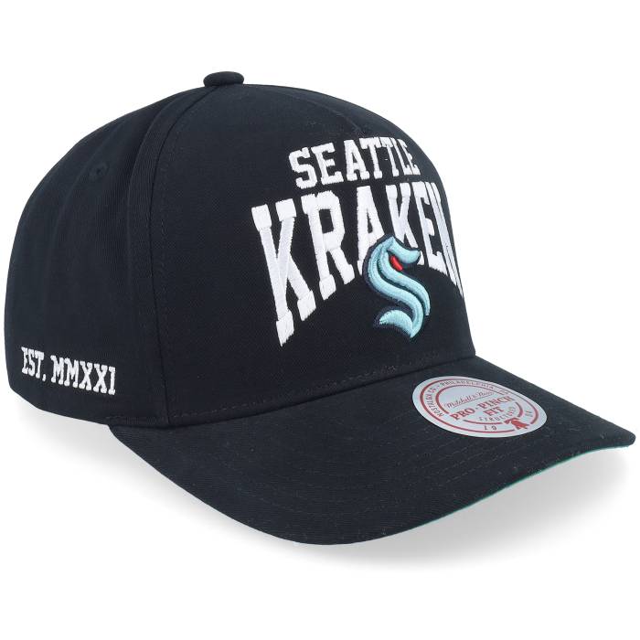 ミッチェル&ネス Mitchell & Ness 【 Seattle Kraken Big Time Pro Black A-Frame Adjustable Men Black 】 シアトル タイム プロ 黒色 ブラック バッグ 小物 ブランド雑貨 帽子 メンズ帽子 キャップ メンズ 黒色 ブラ