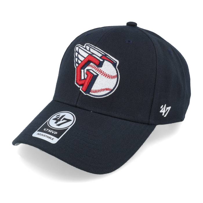 フォーティーセブンブランド 47 Brand 【 Cleveland Guardians Mvp Navy Adjustable Men Black 】 クリーブランド 紺色 ネイビー バッグ 小物 ブランド雑貨 帽子 メンズ帽子 キャップ メンズ 黒色 ブラック