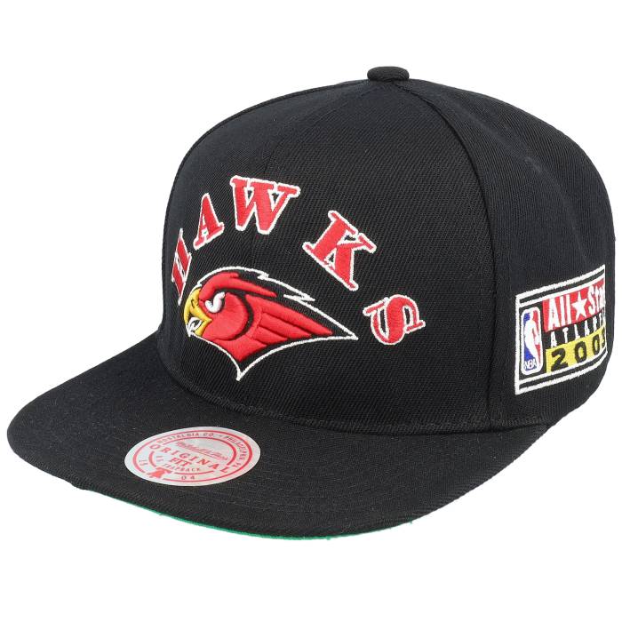 【★スーパーSALE★3/11深夜2時迄】ミッチェル&ネス Mitchell & Ness 【 Atlanta Hawks My Squad Black Snapback Men Black 】 アトランタ ホークス 黒色 ブラック Snapback スナップバック バッグ バッグ 小物 ブランド雑貨 帽子 メンズ帽子 キャッ