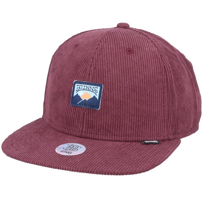 【★スーパーSALE★3/11深夜2時迄】Djinns 【 6P Truefit Cord Mountains Wine Snapback Men Red 】 Snapback スナップバック バッグ バッグ 小物 ブランド雑貨 帽子 メンズ帽子 キャップ メンズ Red 赤・レッド